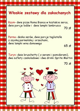 Walentynki w Presto Pizzeria-Trattoria